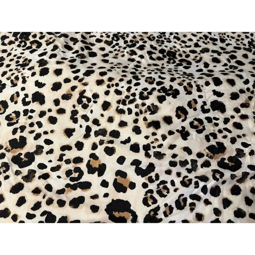 Betsy Johnson Comforter Set Queen Leopard Print Reversible w/ 2 Shams